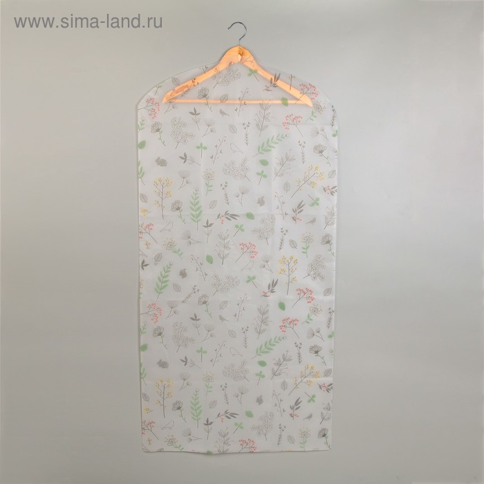 Чехол для одежды «Весна», 60×120 см, PEVA - Фото 1