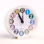 Часы - будильник настольные "Абруд", дискретный ход, циферблат 10.5 см, 10.5 х 11 см, АА - фото 8940601