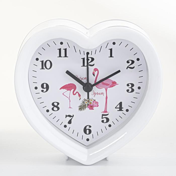 Часы настольные будильник «Амес», циферблат d-9 см, 11×11 см - Фото 1