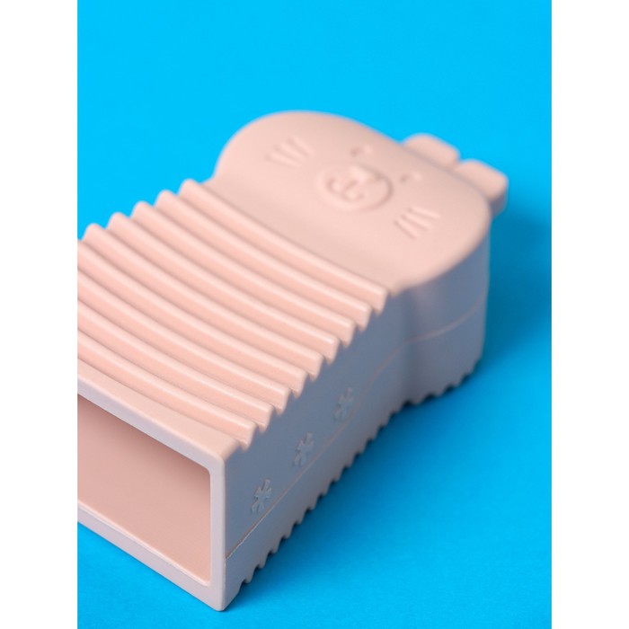 Щётка силиконовая для ручной стирки Доляна, цвет розовый - фото 1896801402