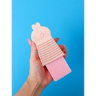 Щётка силиконовая для ручной стирки Доляна, цвет розовый - Фото 6