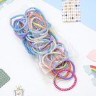 Резинка для волос "Радуга" (набор 50 шт) блеск, микс - Фото 2