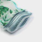 Набор пакетов для хранения сыпучих продуктов Доляна «Листья», застёжка zip-lock, 3 шт, 15×10 см, 20×13 см, 24,5×16,5 см, цвет зелёный - фото 7521944