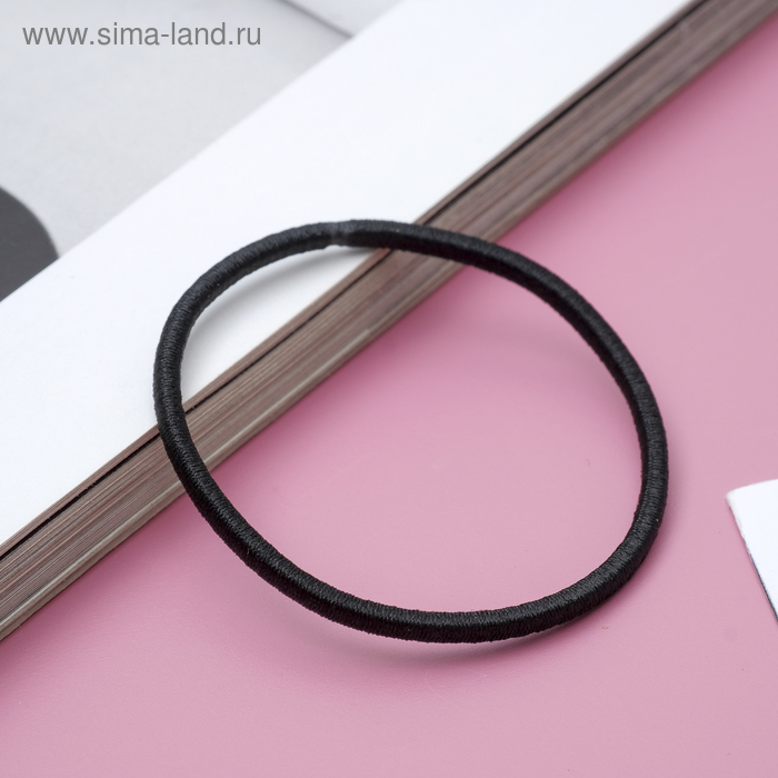 Резинки для волос «Премиум», набор 30 шт., чёрные