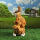 Садовая фигура "Заяцы прыгуны" 37см рыжие - Фото 2