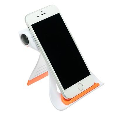 УЦЕНКА Подставка для телефона LuazON, складная, усиленная, регулируемая высота, оранжевая