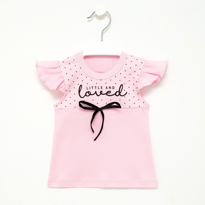 Футболка Крошка Я Lovely, розовый, р.24, рост 68-74 см - Фото 1