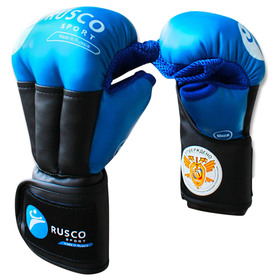 Перчатки для рукопашного боя RuscoSport PRO, 12 унций, цвет синий