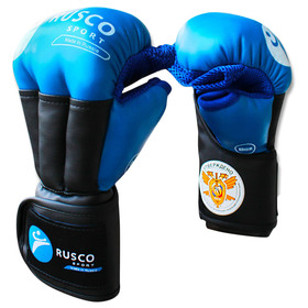 Перчатки RUSCO SPORT для рукопашного боя PRO, 8 унций, синие
