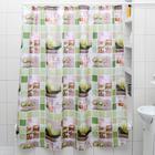 Штора для ванной «Лотос», 180×180 см, полиэстер 4658683