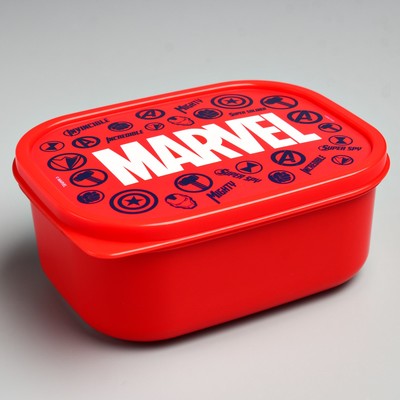 Ланч-бокс детский прямоугольный, 500 мл «Марвел», Мстители