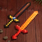Сувенирное оружие из дерева Меч паладина "Пиксель", 37 см МИКС - Фото 3