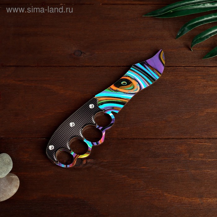 Сувенир деревянный "Ножик-кастет №2" - Фото 1