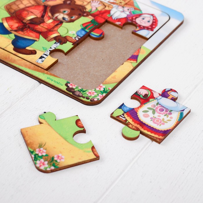 Пазл со сказкой «Маша и медведь» 46565