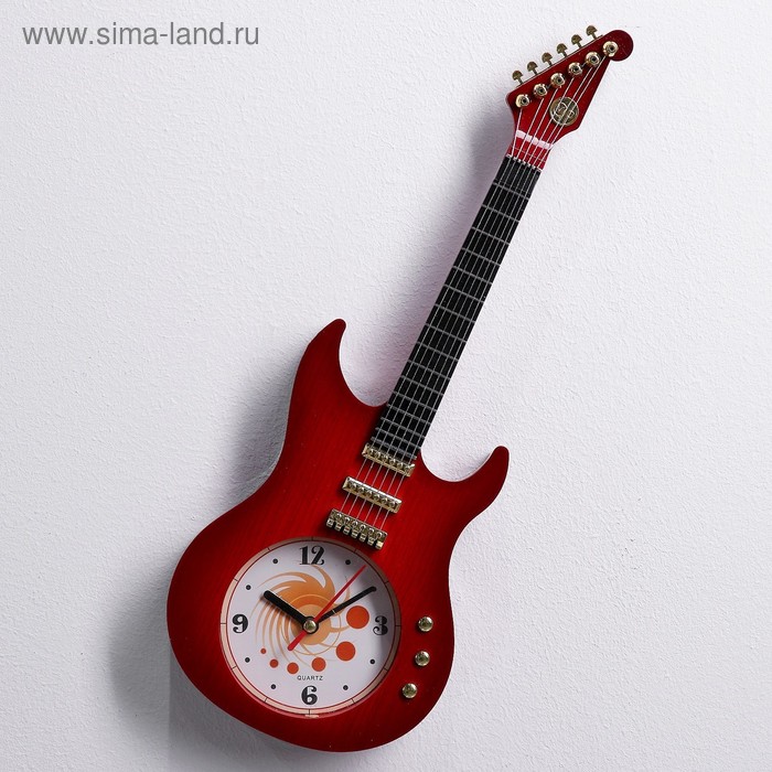 Детские настенные часы "Гитара", дискретный ход, 11 х 38 см - Фото 1