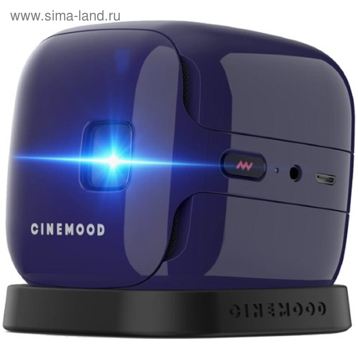 Проектор CINEMOOD Кинокубик (CNMD0016VI), 16:9, FullHD, 32 Гб, BT, Wi-Fi, NFC, фиолетовый - Фото 1