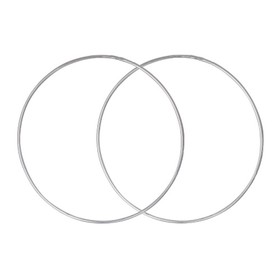 Серьги-кольца "Классика", d=5,5 см, посеребрение