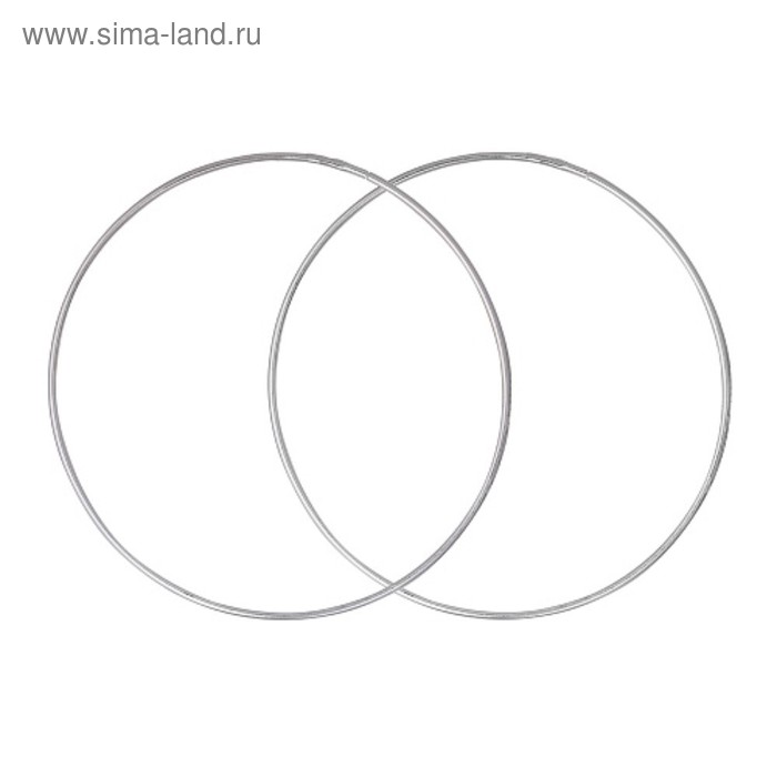 Серьги-кольца «Классика», d=5,5 см, посеребрение - Фото 1