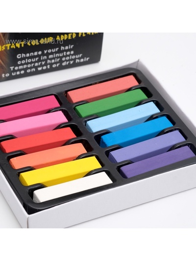 Мелки для волос, 12 шт.