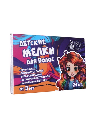 Мелки для волос, 24 шт.