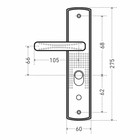 Ручка для китайской двери PH2L, левая - Фото 4