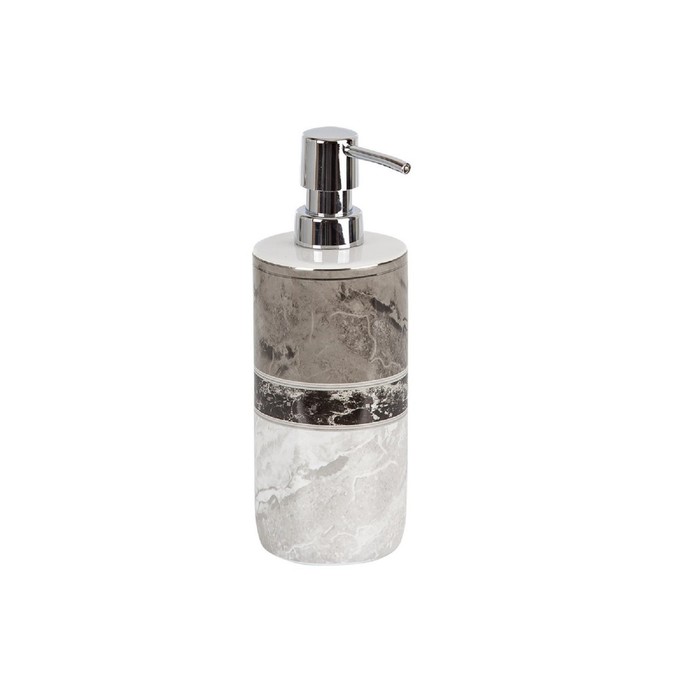 Дозатор для жидкого мыла Garnsey, керамика, цвет серый - фото 1908532867