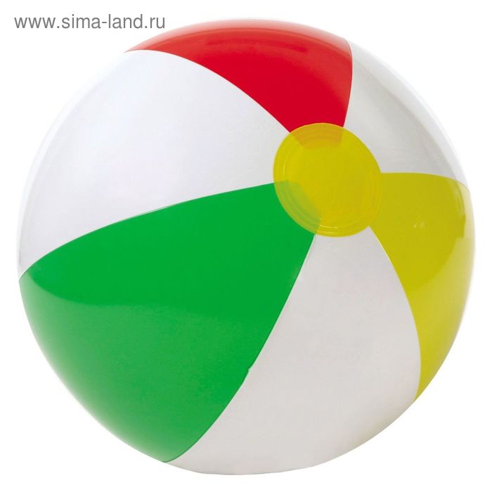 Мяч пляжный «Цветной», d=41 см, от 3 лет 59010 INTEX - Фото 1
