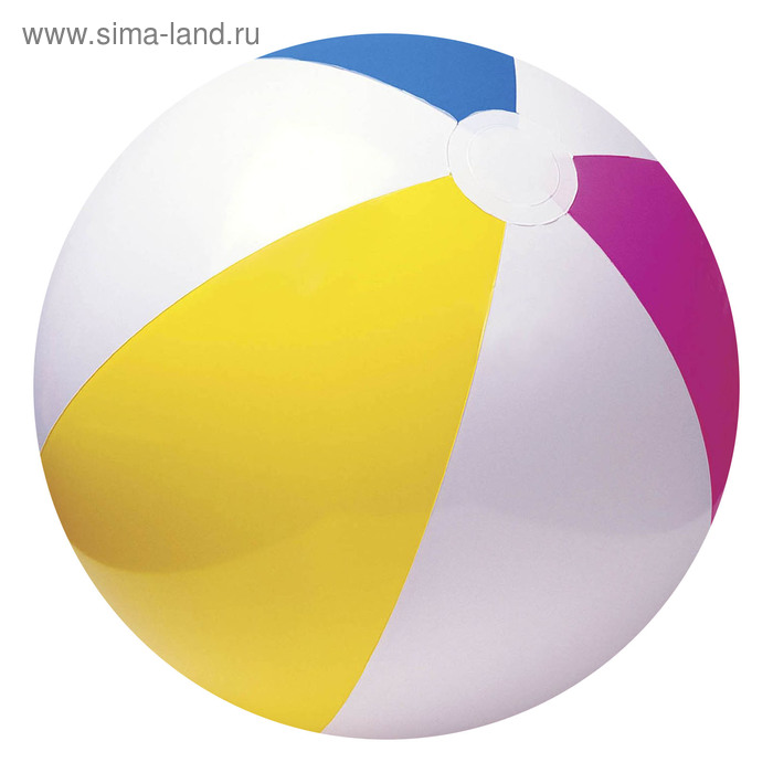 Мяч пляжный «Цветной», d=61 см, от 3 лет, 59030NP INTEX - Фото 1