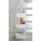Полка подвесная для ванной, 10 × 28,8 см, цвет белый - Фото 1