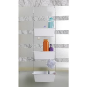 Полка подвесная для ванной, 10 × 28,8 см, цвет белый