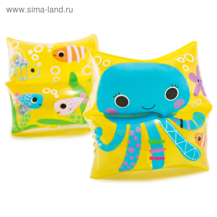Нарукавники «Морские жители», 19 х 19 см, от 3-6 лет, 59650NP INTEX - Фото 1