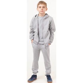 Костюм спортивный для мальчика, рост 98 см, цвет серый