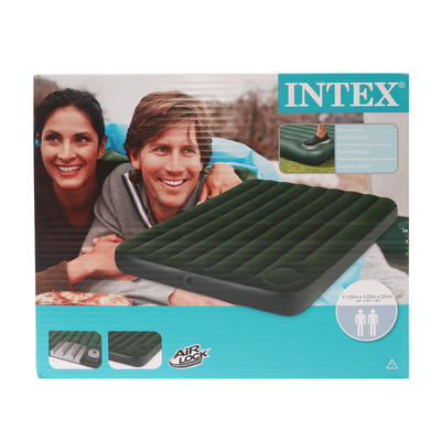 Матрас надувной Downy Queen с встроенным ножным насосом, 152 х 203 х 22 см, 66929 INTEX