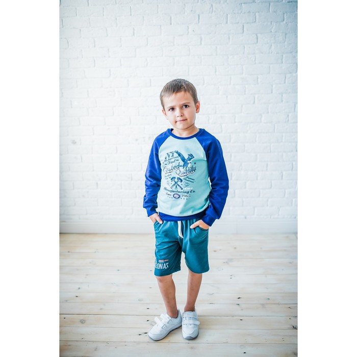 Пуловер для мальчика, рост 104 см, цвет мятный