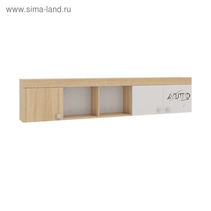 

Полка Форсаж, 2050×240×450, дуб сонома/белый