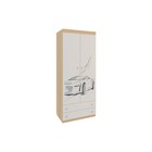 Шкаф комбинированный Форсаж, 800×410×1890, дуб сонома/белый - Фото 1