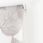 Штора рулонная «Листья», 120×200 см (с учётом креплений 3,5 см), цвет коричневый - Фото 3