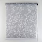 Штора рулонная «Цветенье», 60×200 см (с учётом креплений 3,5 см), цвет серый - Фото 2