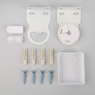 Штора рулонная «Цветенье», 90×200 см (с учётом креплений 3,5 см), цвет серый - Фото 4