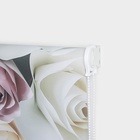 Штора рулонная 3D принт «Розы», блэкаут, 60×200 см (с учётом креплений 3.5 см) - Фото 2