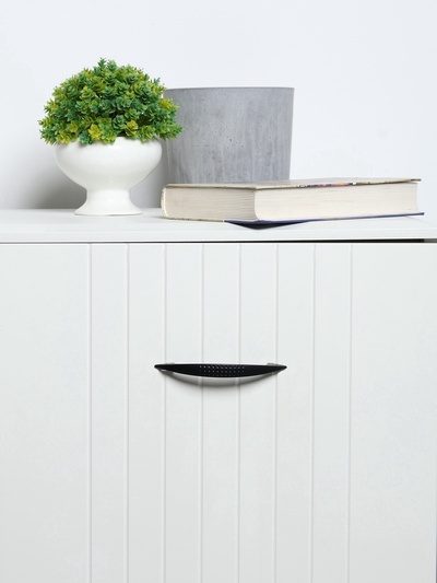 Ручка-скоба мебельная ТУНДРА STANDART РС003, м/о 96 мм, цвет черный