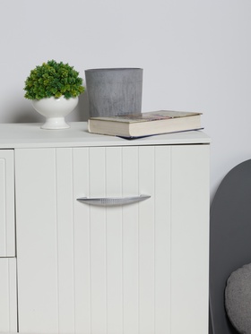 Ручка скоба LIGHT РС003AL, м/о 128 мм, цвет матовый никель