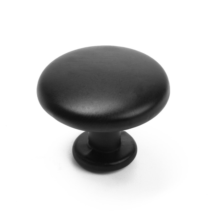 Ручка кнопка WAVE ТУНДРА РК120BL, черная - фото 18530508