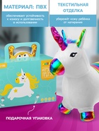 Попрыгун ZABIAKA «Единорог», 58×29×52 см, текстильная отделка, МИКС - Фото 4