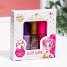 Набор детских лаков «Крутышка» 3 шт. по 6 мл. (МИКС наклеек) - Фото 1