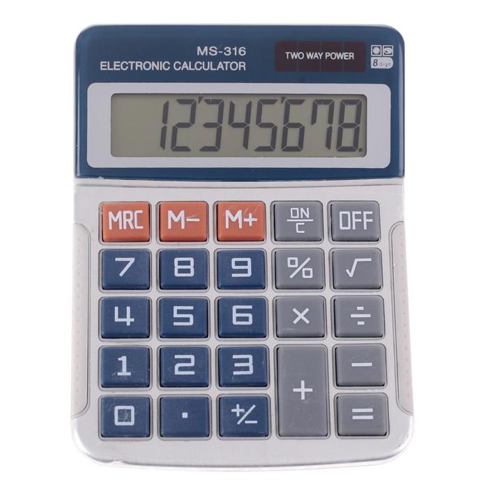 Калькулятор настольный, 8 - разрядный, MS - 316 - Фото 1
