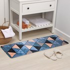 Коврик для ванной и туалета Доляна «Грэй», 45×120 см - Фото 2