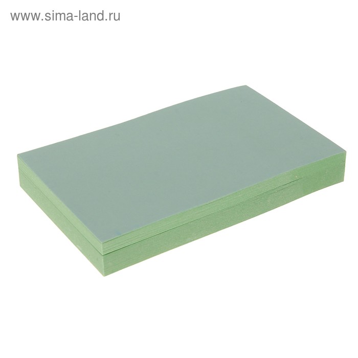 Блок с липким краем 51 мм x 76 мм, 100 листов, пастель, зелёный - Фото 1