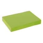 Блок с липким краем 51 мм x 76 мм, 100 листов, флуоресцентный, зелёный - Фото 1