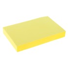 Блок с липким краем 51 мм x 76 мм, 100 листов, флуоресцентный, жёлтый - фото 290285409